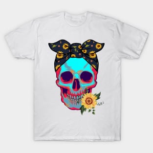 Skull sunflower T-Shirt